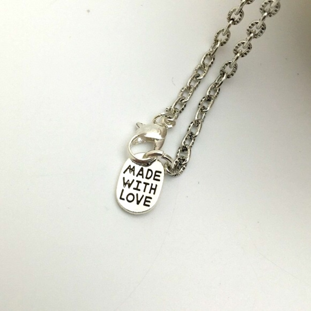 Silver Dipped Ox Bone Necklace - Picture 11 of 11